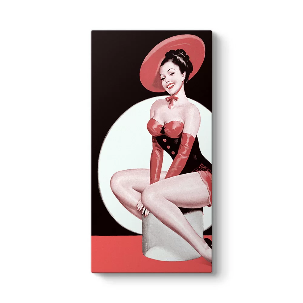 Pin Up Girl Retro Tablosu - Model 7